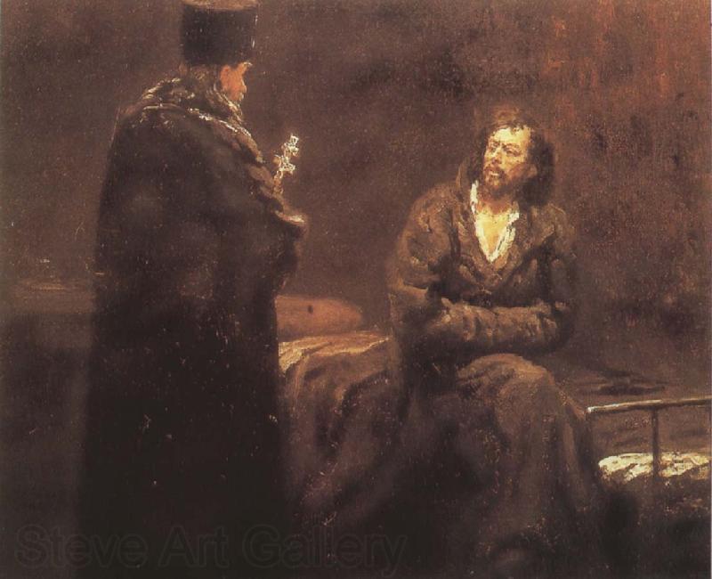 Ilya Repin Reject penance Spain oil painting art